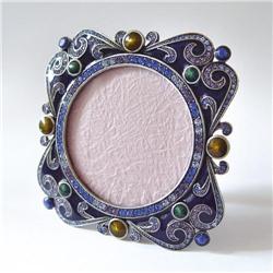 SWAROVSKI CRYSTAL CABOCHAN 3.5 PHOTO FRAME 24K GO