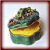 Image 1 : FROG & LADYBUG 24K GOLD CRYSTALS JEWELRY RING BOX