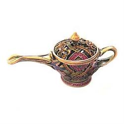 ALLADIN'S LAMP BOX 24K GOLD SWAROVSKI CRYSTALS PU