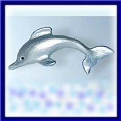 DOLPHIN PIN BROOCH SWAROVSKI CRYSTAL