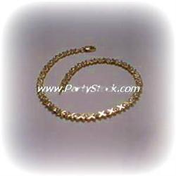 SOLID 14K GOLD BRACELET  XOXO 5 GRAMS 7 5mm