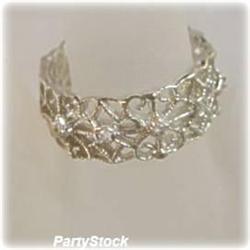 SOLID GOLD FILIGREE GENUINE DIAMOND RING SZ 7