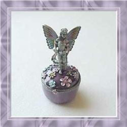ANGEL  24K GOLD & SWAROVSKI CRYSTALS KEEPSAKE BOX