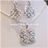 Image 1 : STERLING SILVER CELTIC NECKLACE & EARRINGS SET 