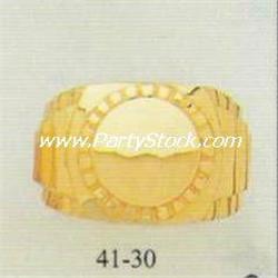 HEAVY! 14K SOLID YELLOW GOLD ENGRAVEABLE RING 12G