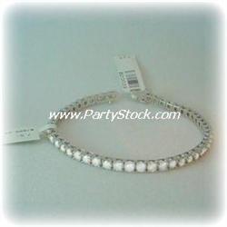 18K GOLD TENNIS BRACELET 7 CTW GENUINE DIAMONDS!