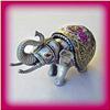 Image 1 : PEWTER ELEPHANT BOX SWAROVSKI CRYSTALS MYSTICAL!