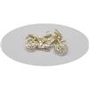 Image 1 : SOLID 14K GOLD HARLEY MOTORCYCLE PENDANT CHARM
