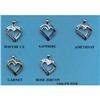 Image 1 : LOT of 5 SILVER HEARTS NECKLACES GEM STONES