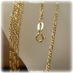 SOLID 14K GOLD 20 CHAIN 2.5G NECKLACE FIGARO