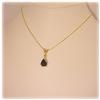 Image 1 : SOLID 14K GOLD SAPPHIRE EMERALD NECKLACE JEWELRY