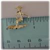 Image 4 : SOLID 14K GOLD SURFING SURFER PENDANT NECKLACE