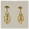Image 1 : SOLID 14K YELLOW GOLD CHANDELIER EARRINGS DANGLE