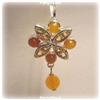 Image 1 : CATS EYE CITRINE EARRINGS STERLING SILVER DANGLE
