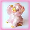 Image 1 : PINK PIG 24K GOLD & SWAROVSKI CRYSTAL BOX JEWELRY