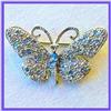 Image 1 : BUTTERFLY PIN BROOCH SWAROVSKI CRYSTALS