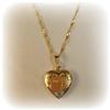 Image 3 : Large Heart Locket Solid 14K Gold 2 Tone 3g 1"