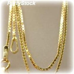 SOLID 14K GOLD 24" CHAIN 4G NECKLACE BOX NEW