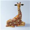 Image 1 : GIRAFFE TRINKET BOX 24K GOLD & SWAROVSKI CRYSTALS