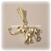 Image 1 : LUCKY ELEPHANT SOLID 14K YELLOW GOLD NECKLACE 18"