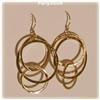 Image 1 : BIG! Solid 14K Yellow Gold Hoops Earrings 2"