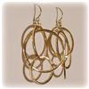 Image 2 : BIG! Solid 14K Yellow Gold Hoops Earrings 2"