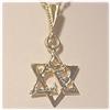 Image 1 : 14K YELLOW GOLD STAR MOGAN DAVID CHARM PENDANT WG