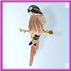Image 1 : PARROT GOLD SWAROVSKI CRYSTALS PIN BROOCH