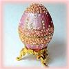 Image 1 : CHANDELIER SWAROVSKI CRYSTAL JEWELRY EGG BOX PINK