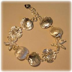100% STERLING SILVER HEART CHARM BRACELET HSN QVC