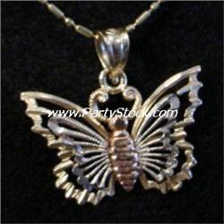 14K GOLD MONARCH BUTTERFLY NECKLACE BEVERLY HILLS