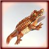Image 1 : 24K GOLD CRYSTAL BOX CROCODILE ALLIGATOR BOYS