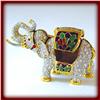 Image 1 : ELEPHANT 24K GOLD & SWAROVSKI CRYSTAL JEWELRY BOX