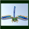Image 1 : 24K GOLD DECORATION SWAROVSKI CRYSTAL DRAGONFLY 