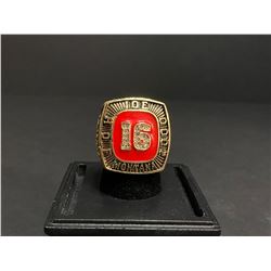 JOE MONTANA 2000 NFL #16 HALL OF FAME CHAMPIONSHIP REPLICA RING