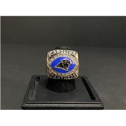 CAROLINA PANTHERS 2003 NFL SUPERBOWL CHAMPIONSHIP REPLICA RING "DELHOMME"
