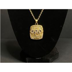 NECKLACE VANCOUVER 2010 OLYMPICS PENDANT MENS ICE HOCKEY GOLD MEDAL GAME
