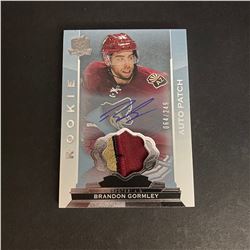 2014/15 UPPER DECK THE CUP ROOKIE AUTOGRAPH PATCH CARD BRANDON GORMLEY #D/249