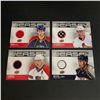 Image 1 : 4 JERSEY CARD LOT 2010/11 UPPER DECK HOCKEY SERIES 1