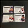 Image 2 : 4 JERSEY CARD LOT 2010/11 UPPER DECK HOCKEY SERIES 1