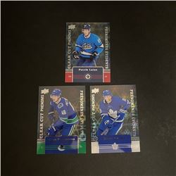 3 INSERT CARDS ELIAS PETTERSON, MITCH MARNER, PATRIK LAINE 2019/20 TIM HORTONS