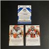 Image 2 : 3 CARD JERSEY LOT PANINI FOOTBALL #/D/49 #/D/99 GRAHAM, SANU, RICHARDSON