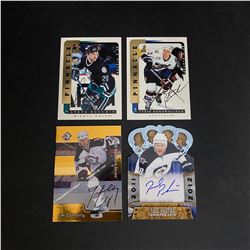 4 AUTOGRAPH CARDS LOT HOCKEY STEVE KONOWALCHUK, STEVE RUCCHIN, TIM CONNOLLY, PAUL POSTMA