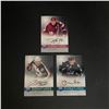Image 1 : 3 AUTOGRAPH CARDS BE A PLAYER HOCKEY LOT UPPER DECK DEREK MORRIS, MILAN MICHALEK, NICK SCHULTZ