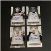 Image 1 : 4 AUTOGRAPH CARDS LOT HOCKEY PANINI ALL NUMBERED #/1299