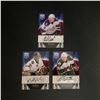 Image 1 : 3 AUTOGRAPH CARDS BE A PLAYER HOCKEY LOT UPPER DECK OSCAR MOLLER, PIERRE-MARC BOUCHARD, MARTY TURCO