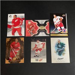 GORDIE HOWE MR HOCKEY 6 CARD LOT ASSORTED