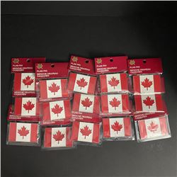 LOT OF 15 CANADA PINS IN PACKAGES