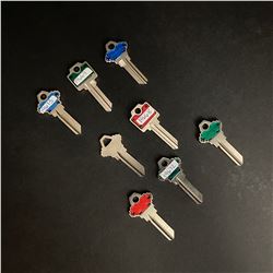 8 BRAND NEW UNCUT KEYS