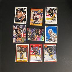 LOT OF 9 CAM NEELY HOCKEY CARDS